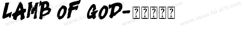 lamb of god字体转换